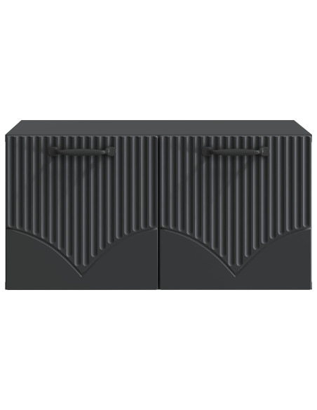 Mobile Porta TV da Muro Nero 59,5 x 41 x 30 cm