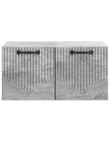 Mobile Porta TV da Muro Grigio Cemento 59,5 x 41 x 30 cm