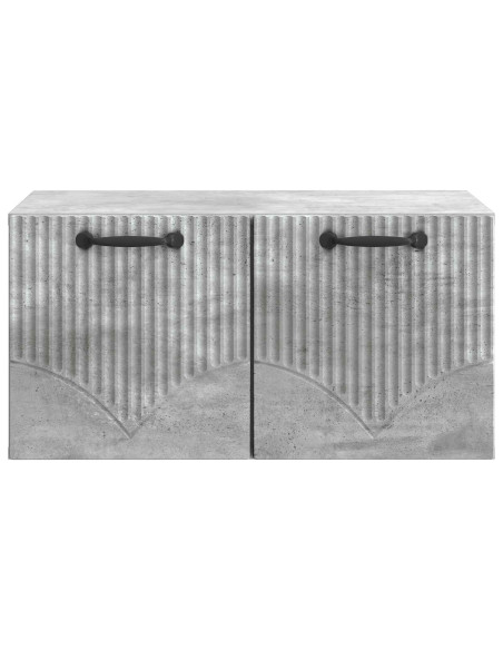 Mobile Porta TV da Muro Grigio Cemento 59,5 x 41 x 30 cm