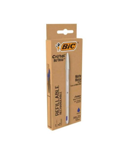 CRISTAL RE NEW 1MM BLU 1+2REFILL 2