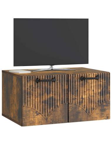 Mobile Porta TV da Muro Rovere Fumo 59,5 x 41 x 30 cm
