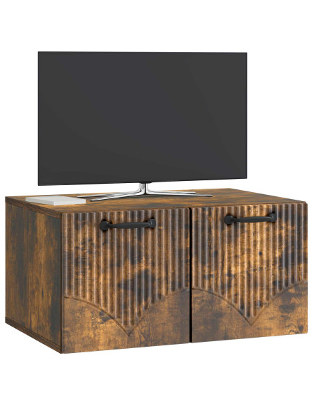 Mobile Porta TV da Muro Rovere Fumo 59,5 x 41 x 30 cm