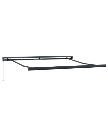 Tenda Retrattile Verde e Bianco 300 x 250 cm Tessuto e Metallo