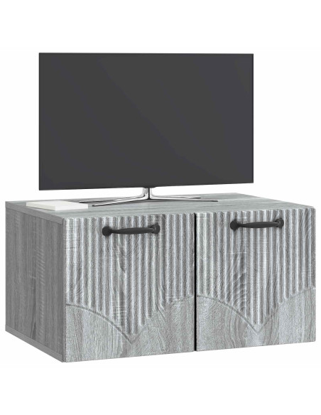 Mobile Porta TV da Muro Grigio Sonoma 59,5 x 41 x 30 cm