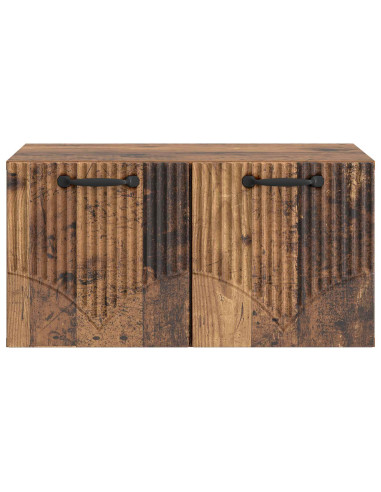 Mobile Porta TV da Muro Legno antico 59,5 x 41 x 30 cm