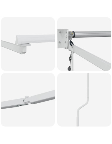 Struttura della tenda elettrica retrattile Bianco 3,5 x 2,5 m