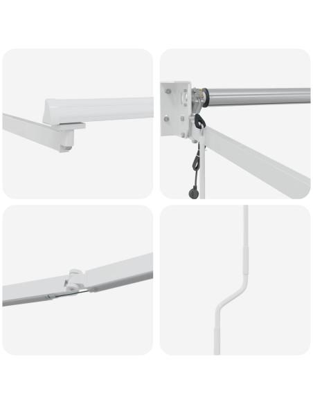 Struttura della tenda elettrica retrattile Bianco 4 × 3 m