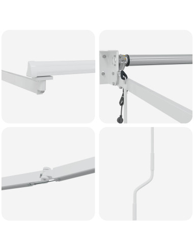 Struttura della tenda elettrica retrattile Bianco 5 x 3 m