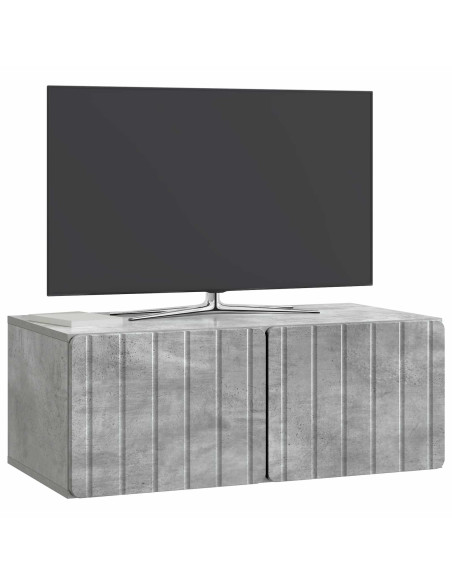 Mobile Porta TV da Muro Grigio Cemento 78,5 x 41 x 30 cm