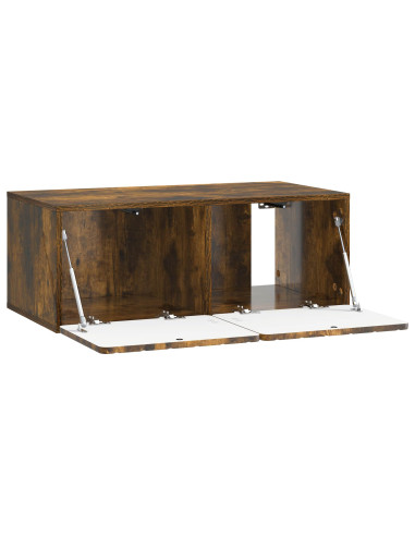 Mobile Porta TV da Muro Rovere Fumo 78,5 x 41 x 30 cm