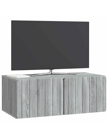 Mobile Porta TV da Muro Grigio Sonoma 78,5 x 41 x 30 cm