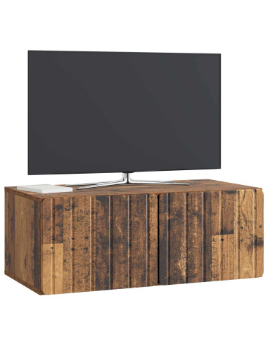 Mobile Porta TV da Muro Legno antico 78,5 x 41 x 30 cm