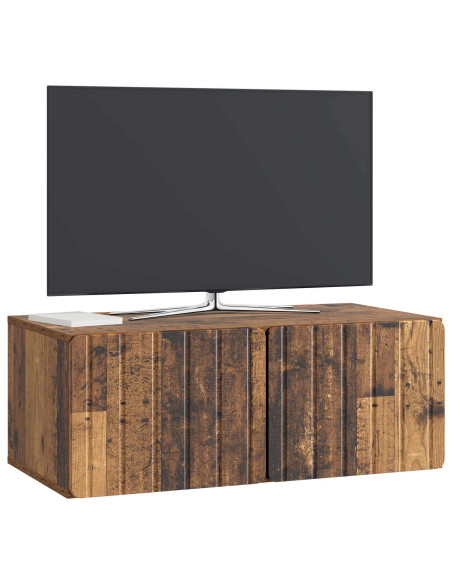Mobile Porta TV da Muro Legno antico 78,5 x 41 x 30 cm