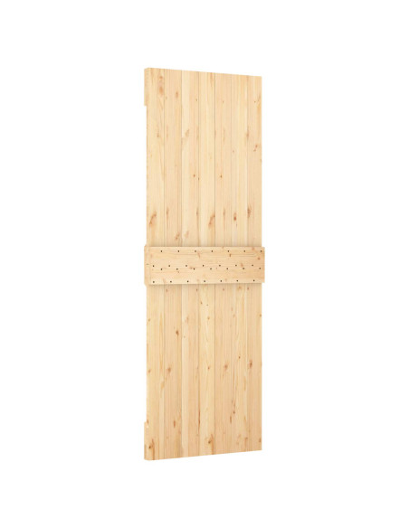Porta scorrevole Naturale e Bianco 70 x 210 cm