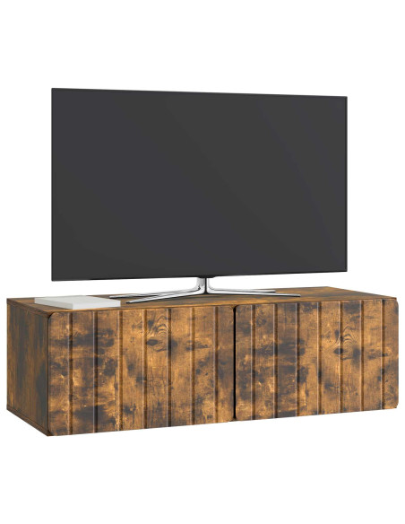 Mobile Porta TV da Muro Rovere Fumo 98 x 41 x 30 cm