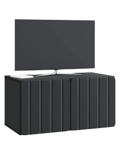 Mobile Porta TV da Muro Nero 59,5 x 31 x 30 cm 2