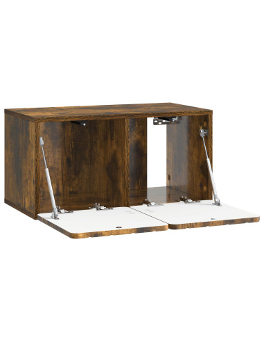 Mobile Porta TV da Muro Rovere Fumo 59,5 x 31 x 30 cm