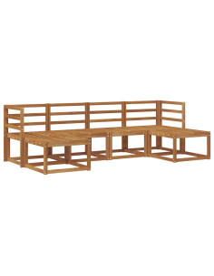Set di divani da esterno 6 pcs Naturale 2