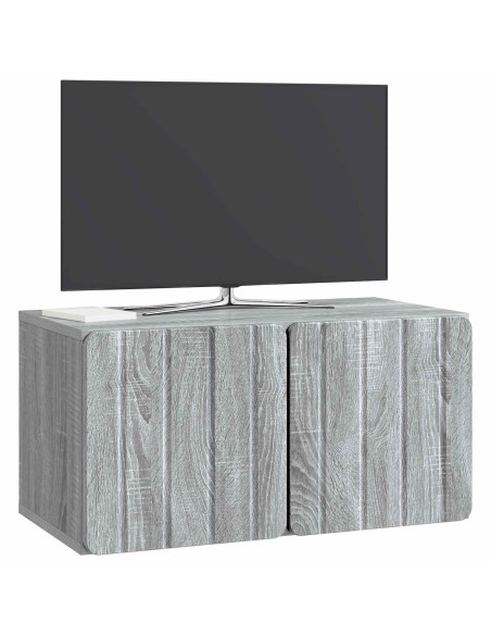 Mobile Porta TV da Muro Grigio Sonoma 59,5 x 31 x 30 cm
