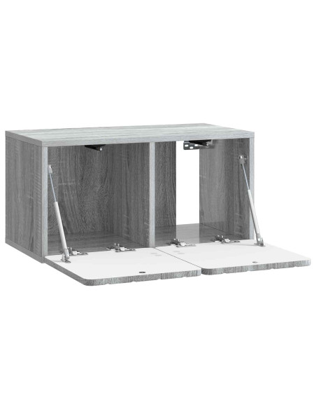 Mobile Porta TV da Muro Grigio Sonoma 59,5 x 31 x 30 cm