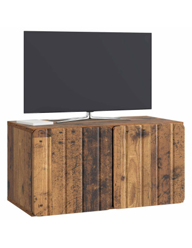 Mobile Porta TV da Muro Legno antico 59,5 x 31 x 30 cm
