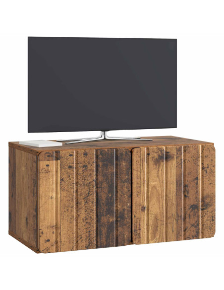 Mobile Porta TV da Muro Legno antico 59,5 x 31 x 30 cm