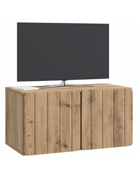 Mobile Porta TV da Muro Rovere Artigianale 59,5 x 31 x 30 cm