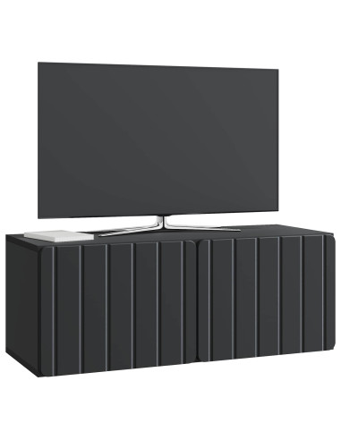 Mobile Porta TV da Muro Nero 78,5 x 31 x 30 cm