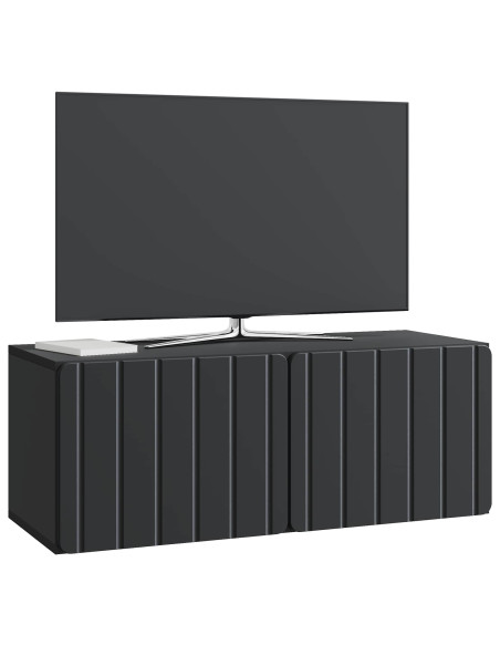 Mobile Porta TV da Muro Nero 78,5 x 31 x 30 cm