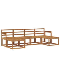 Set di divani da esterno 6 pcs Naturale 2