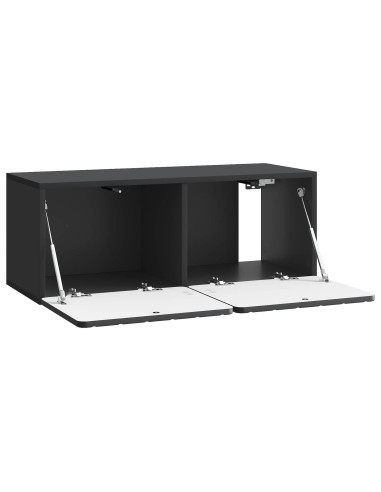 Mobile Porta TV da Muro Nero 78,5 x 31 x 30 cm