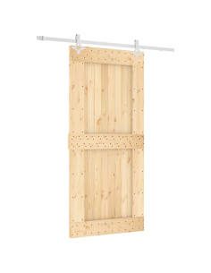 Porta scorrevole Naturale e Bianco 95 x 210 cm 2