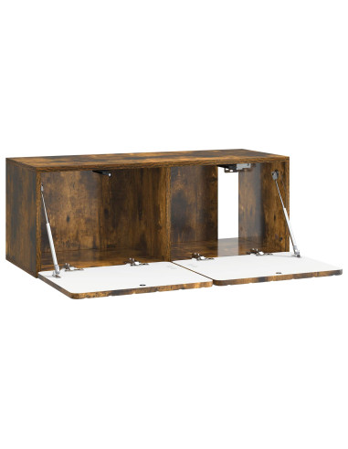 Mobile Porta TV da Muro Rovere Fumo 78,5 x 31 x 30 cm