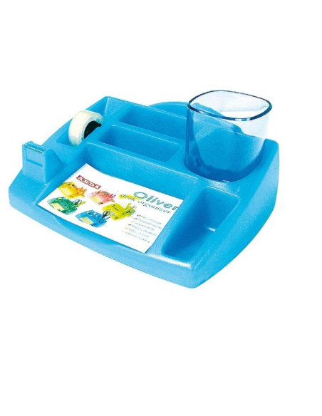PORTAOGGETTI TAVOLO BLU OPACO