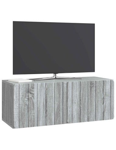 Mobile Porta TV da Muro Grigio Sonoma 78,5 x 31 x 30 cm