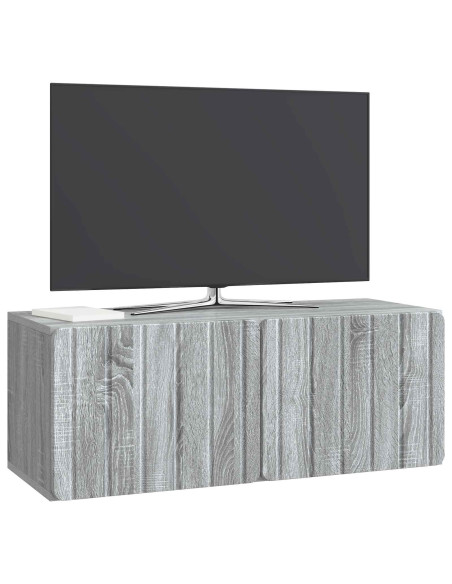 Mobile Porta TV da Muro Grigio Sonoma 78,5 x 31 x 30 cm