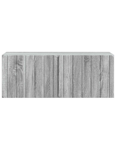 Mobile Porta TV da Muro Grigio Sonoma 78,5 x 31 x 30 cm