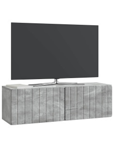 Mobile Porta TV da Muro Grigio Cemento 98 x 31 x 30 cm 2