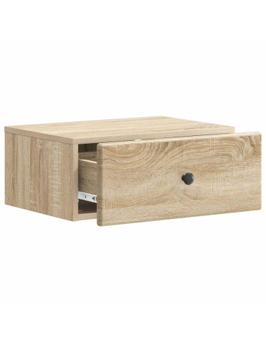 Mobiletto da notte a muro Rovere Sonoma 49 x 34,5 x 20 cm