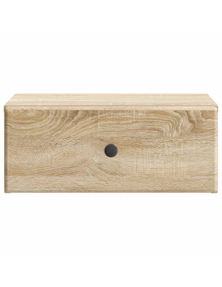 Mobiletto da notte a muro Rovere Sonoma 49 x 34,5 x 20 cm