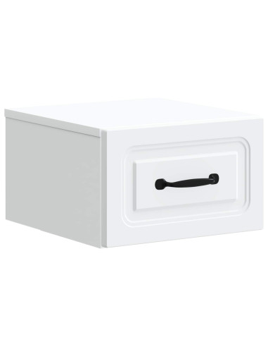 Mobiletto da notte a muro 2 pcs Bianco 34,5 x 33 x 20 cm