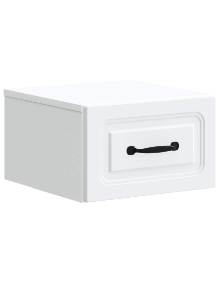 Mobiletto da notte a muro 2 pcs Bianco 34,5 x 33 x 20 cm