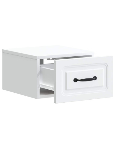 Mobiletto da notte a muro 2 pcs Bianco 34,5 x 33 x 20 cm