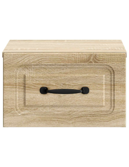 Mobiletto da notte a muro Rovere Sonoma 34,5 x 33 x 20 cm