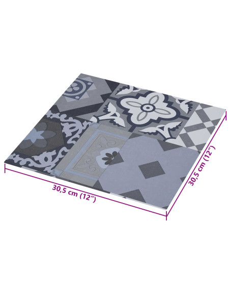 Plance per Pavimentazione Autoadesiva 30,5 x 30,5 cm 20 pcs PVC