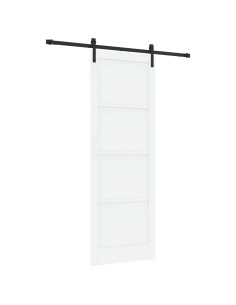 Porta scorrevole Bianco e Nero 83 x 232 cm 2