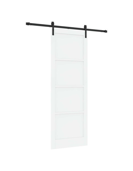 Porta scorrevole Bianco e Nero 83 x 232 cm