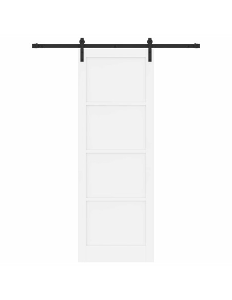 Porta scorrevole Bianco e Nero 83 x 232 cm