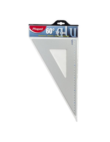 SQUADRA 32 CM 60°  ALLUMINIO