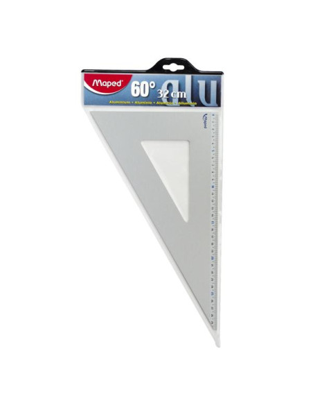 SQUADRA 32 CM 60°  ALLUMINIO